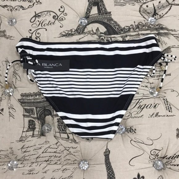 La Blanca Fine Line Hipster Bikini Bottoms - Picture 4 of 7